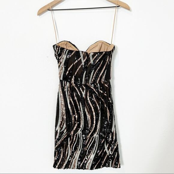 DRESS THE POPULATION SWEETHEART BODYCON DRESS XS BRAND NEW - Picture 4 of 10